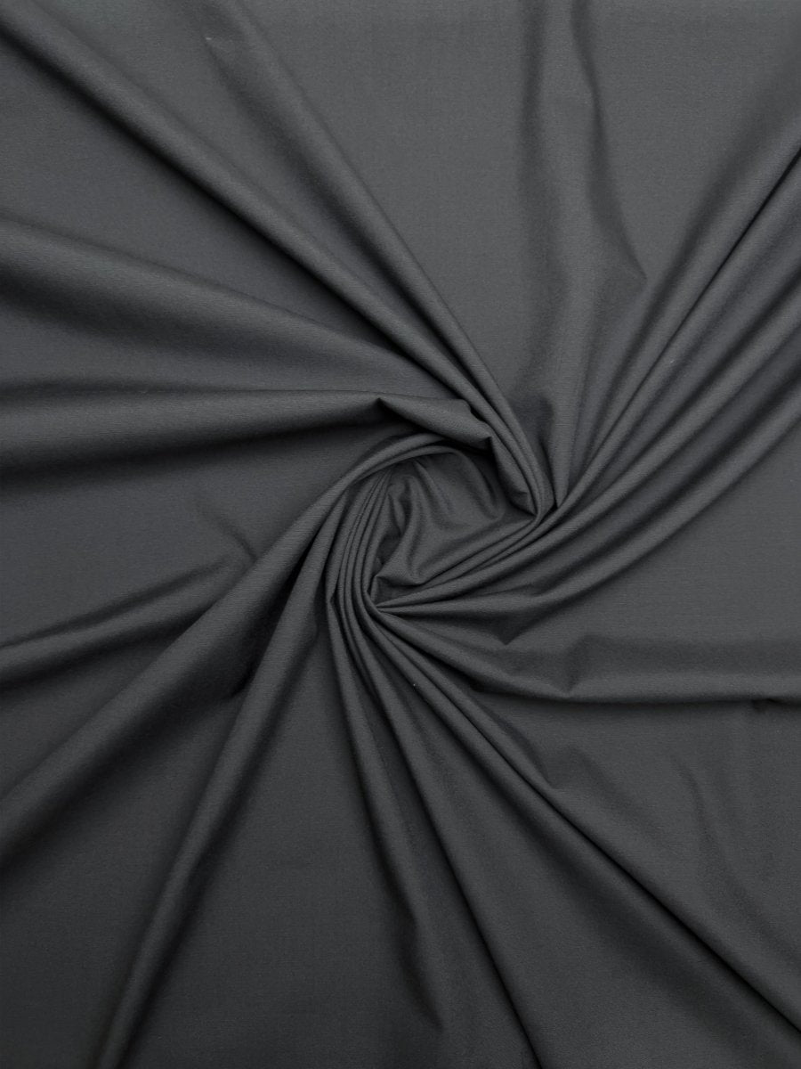 ULTRA SOFT WASH & WEAR - JUST BLACK - Zabar Fabrics