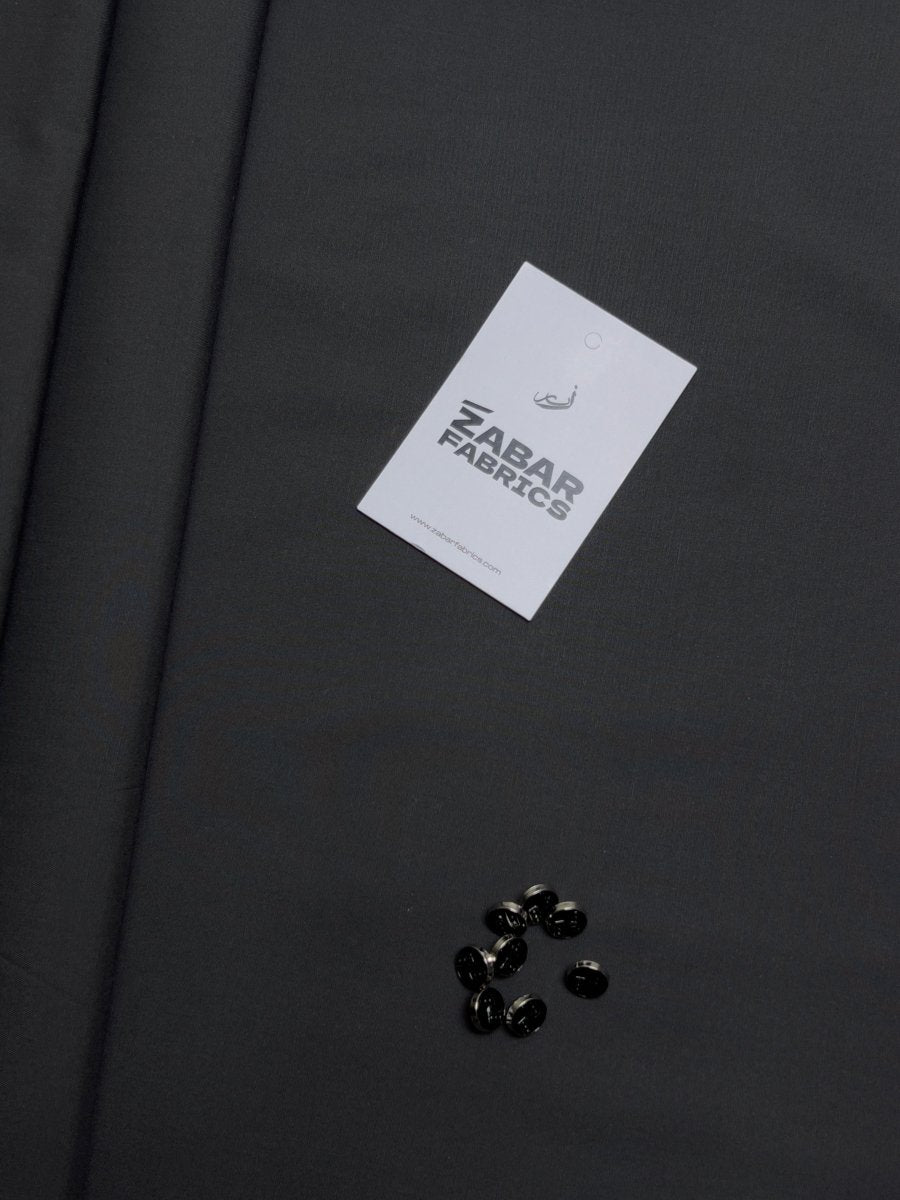 ULTRA SOFT WASH & WEAR - JUST BLACK - Zabar Fabrics